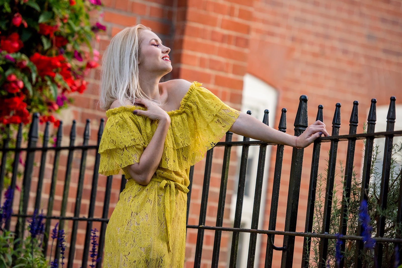 Zara yellow lace clearance dress